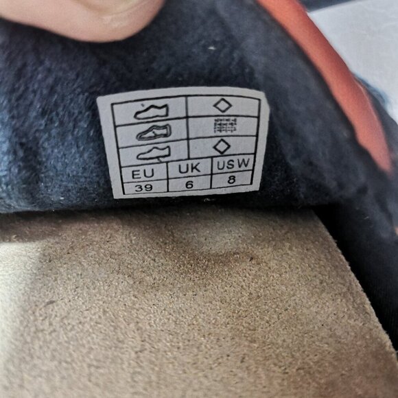 Berkemann Walk Maxx Ladies Size 39 (8 US) Navy with Orange Trim Fitness Shoe - Picture 9 of 10